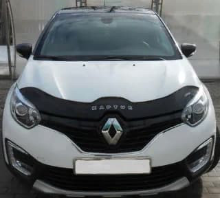 Дефлектор капота (мухобойка) Renault Kaptur c 2016 г.в.(РФ) (Рено Каптюр) Вип Тюнинг